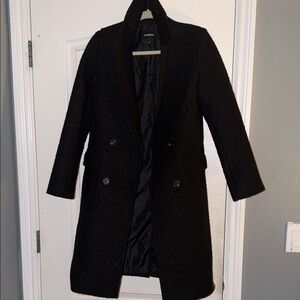 Express Black Trench Coat